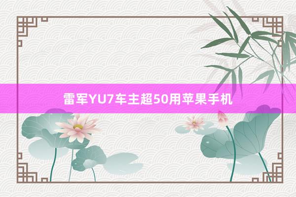 雷军YU7车主超50用苹果手机
