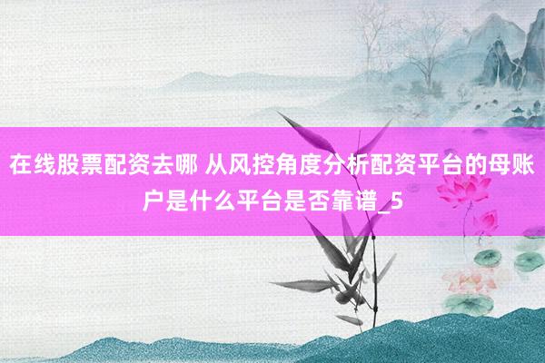 在线股票配资去哪 从风控角度分析配资平台的母账户是什么平台是否靠谱_5